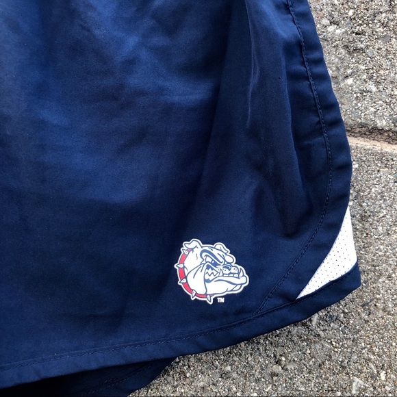NIKE Bulldog Navy Running Athletic Shorts SZ L - Picture 2 of 6